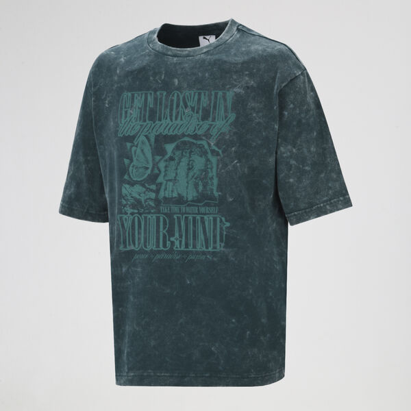 Remera Puma Graphic Paradise Algodón Hombre