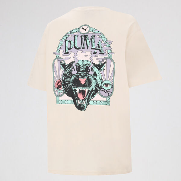 Remera Puma Graphic Fest Boxy Hombre Manga 3/4