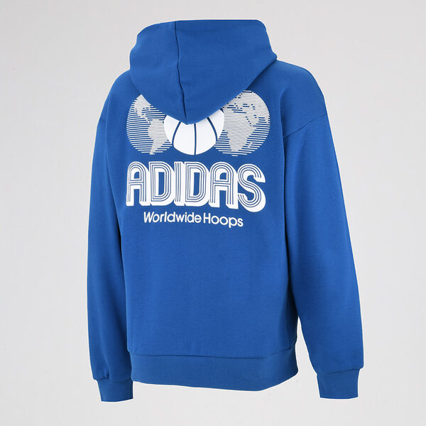 Buzo con capucha adidas World Wide Hoops Hombre
