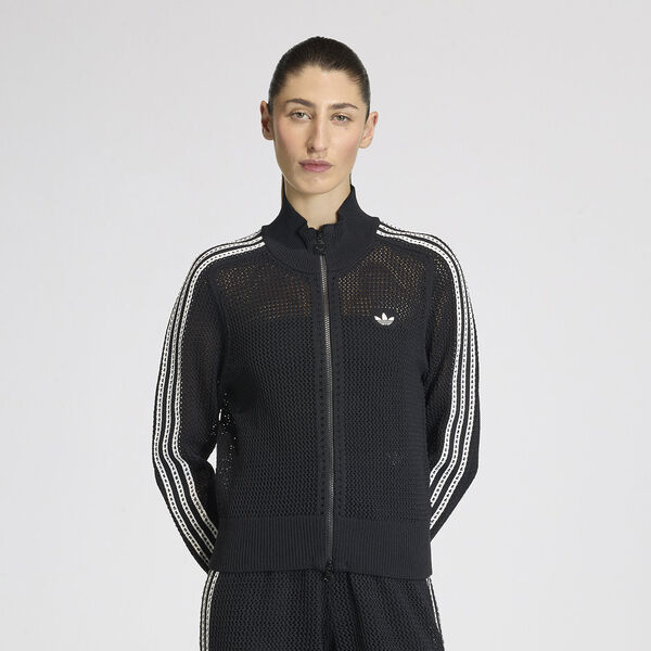 Campera adidas Crochet Firebird Knitted Mujer