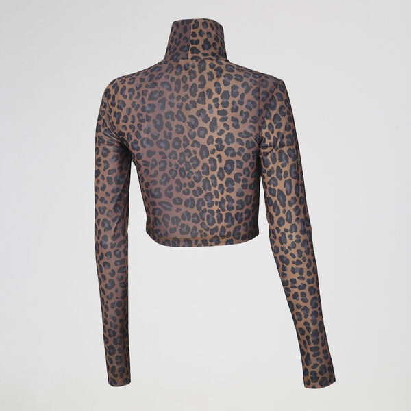 Remera adidas Leopardo Manga Larga Mujer