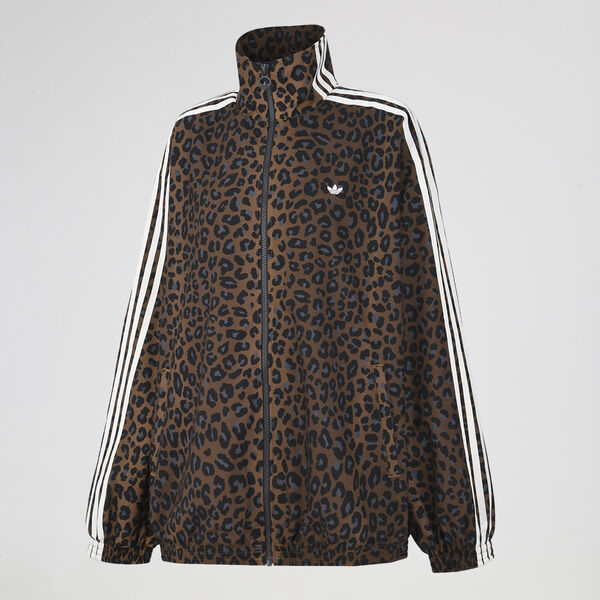 Buzo con Cierre adidas Firebird Extragrande Leopard Mujer