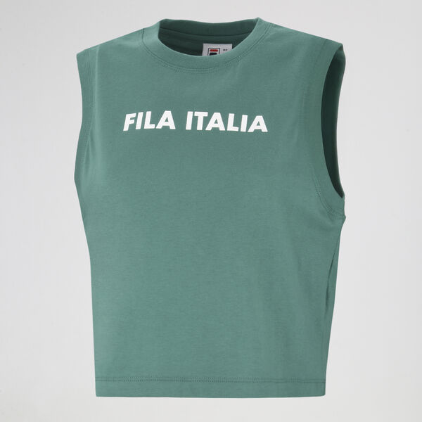 Musculosa Fila Cropped Tour Logo Mujer