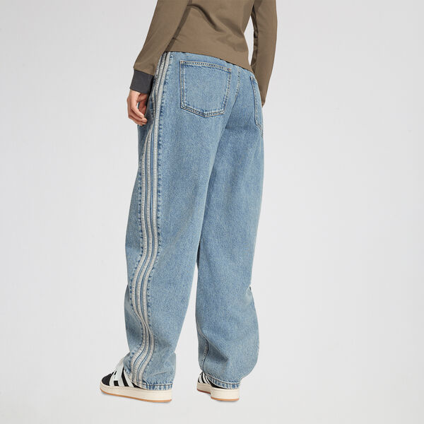 Pantal&oacute;n adidas Barrel Denim Tiro Alto&nbsp;Mujer