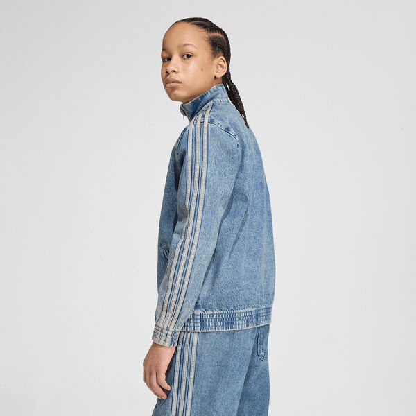 Buzo con Cierre adidas Firebird Denim Holgada