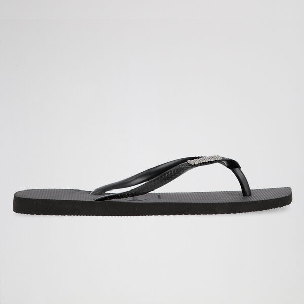 Ojotas Havaianas Slim Square Logo Metallic Mujer