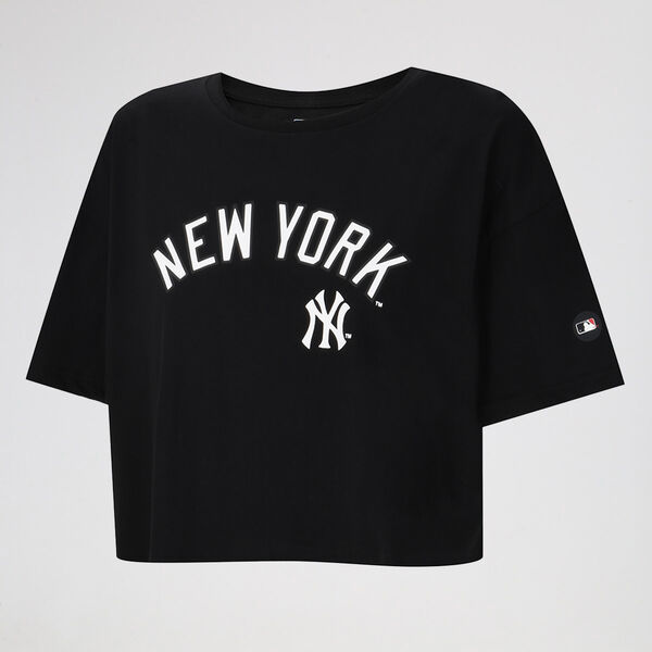 Remera MLB Yankees Core Boxy Fit Crop Mujer