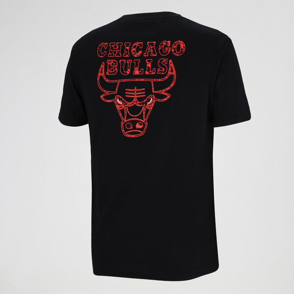 Remera NBA Chicago Bulls Back Print Relugar Fit Hombre