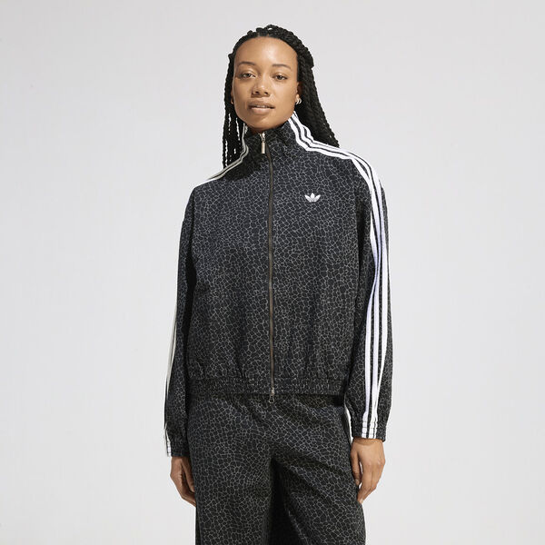 Buzo con  Cierre adidas Firebird Oversized AOP Denim Mujer