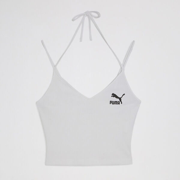 Top Puma Classics Ribbed Crop Mujer