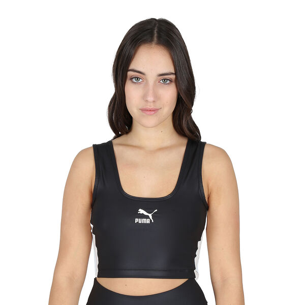 Top Urbano Puma T7 Shiny Cropped Mujer