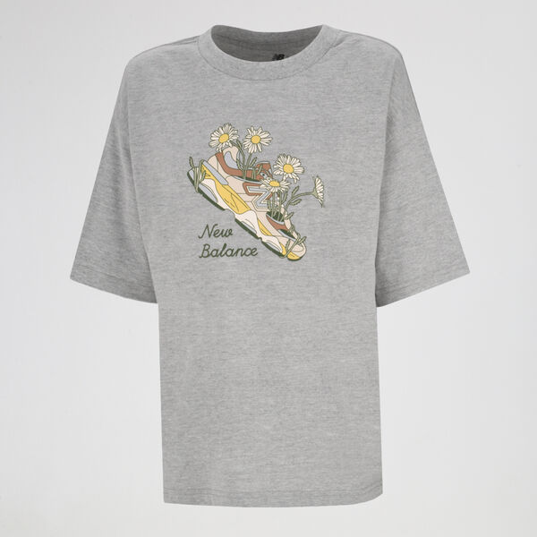 Remera New Balance Flower Shoe Mujer algod&oacute;n