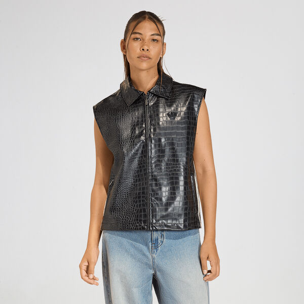 Chaleco adidas Cuero Sint&eacute;tico Mujer