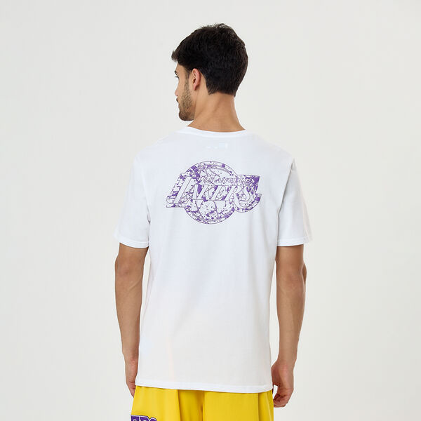 Remera NBA Los Angeles Lakers Back Print Relugar Fit Hombre