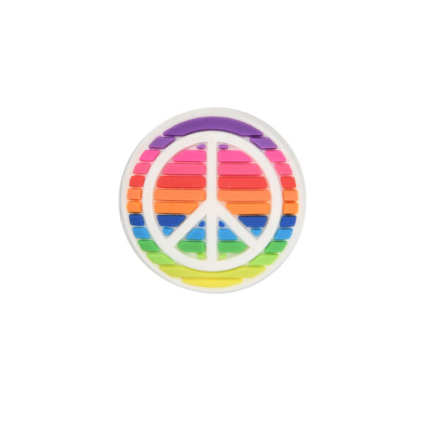 Pin Crocs Jibbitz Rainbow Peace Sing