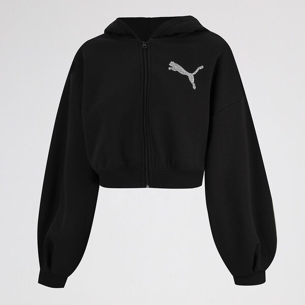 Buzo con Cierre Puma Essentials Graphic Bedazzled Mujer