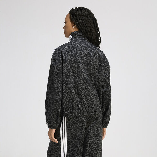 Buzo con  Cierre adidas Firebird Oversized AOP Denim Mujer