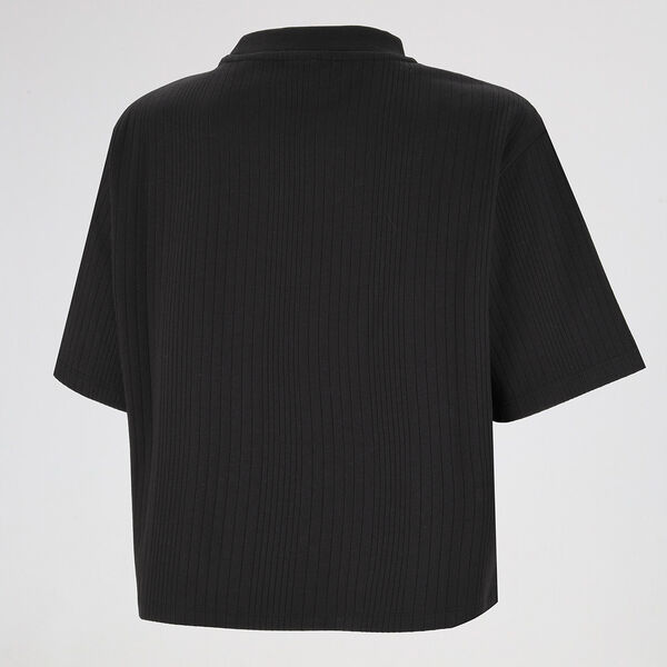 Remera Puma Ribbed Relaxed Mock Mujer