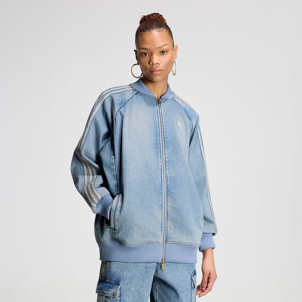 Buzo con Cierre adidas SST Oversize Denim Mujer