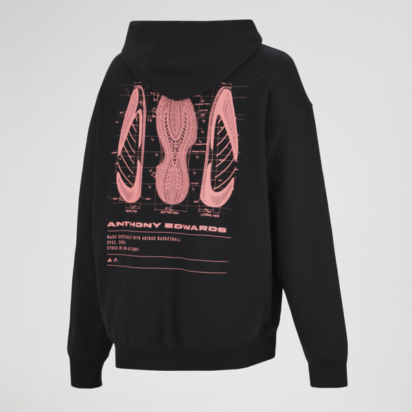 Buzo con capucha adidas Anthony Edwards Schematic Hombre