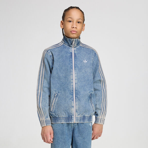 Buzo con Cierre adidas Firebird Denim Holgada