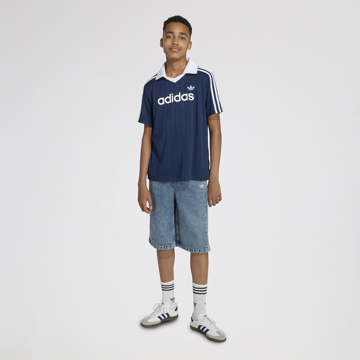 Remera adidas Pinstripe Holgada Infantil,  image number null