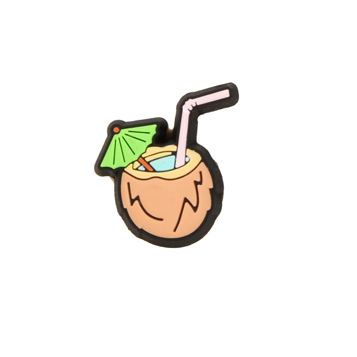 Pin Crocs Jibbitz Tropical Coconut Drink,  image number null