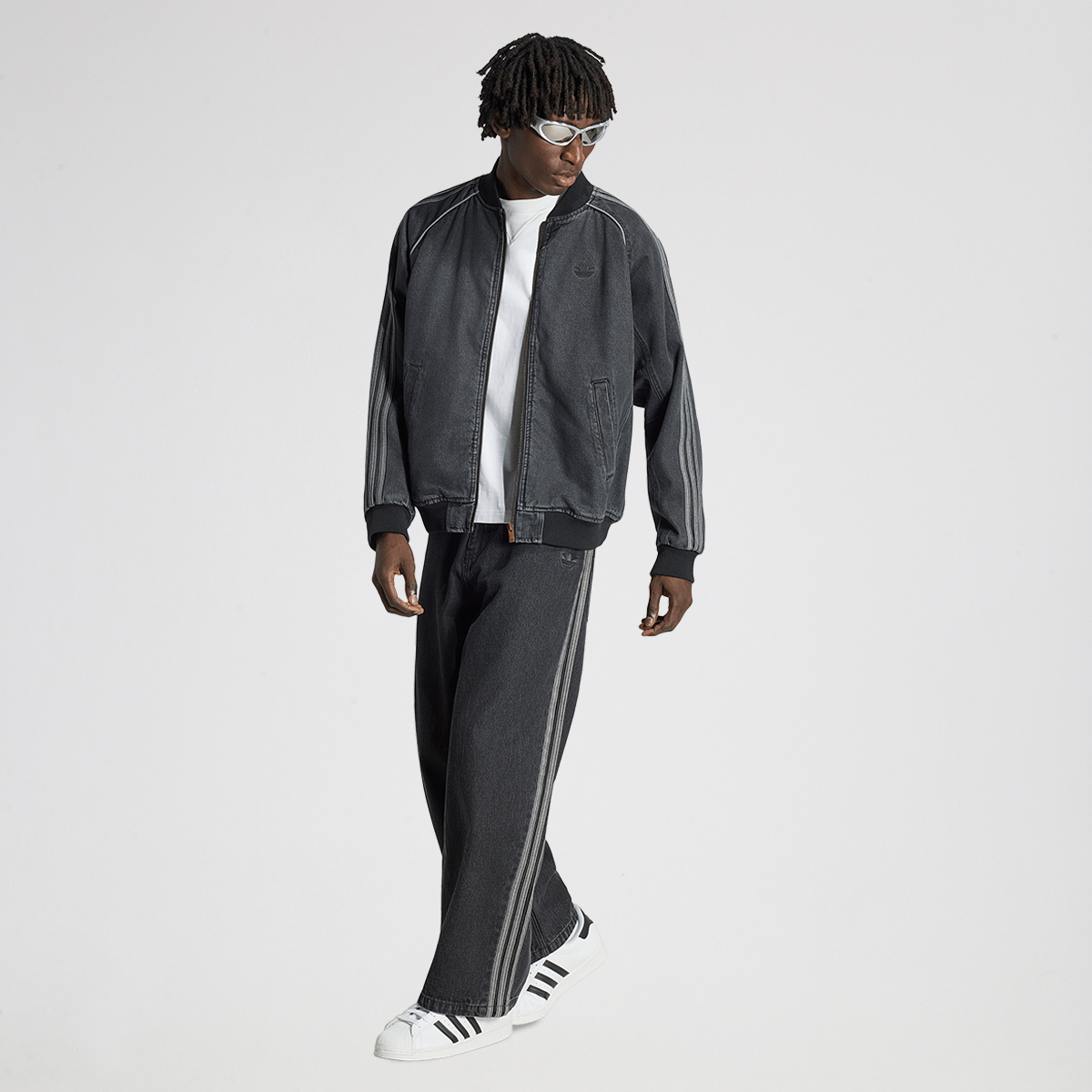 Buzo con Cierre adidas SST Denim Hombre,  image number null