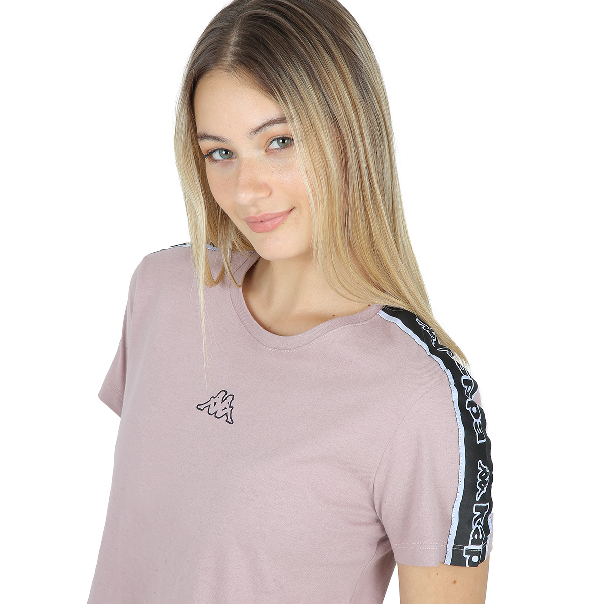 Remera Kappa Logo Tape Sarit Mujer Moov