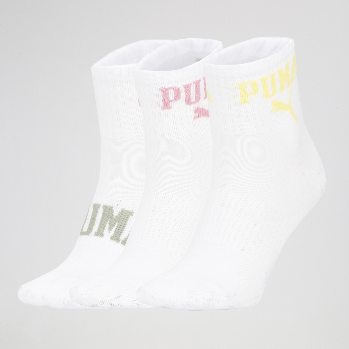 Pack De Medias Puma Logo Crew X3 Algodón,  image number null