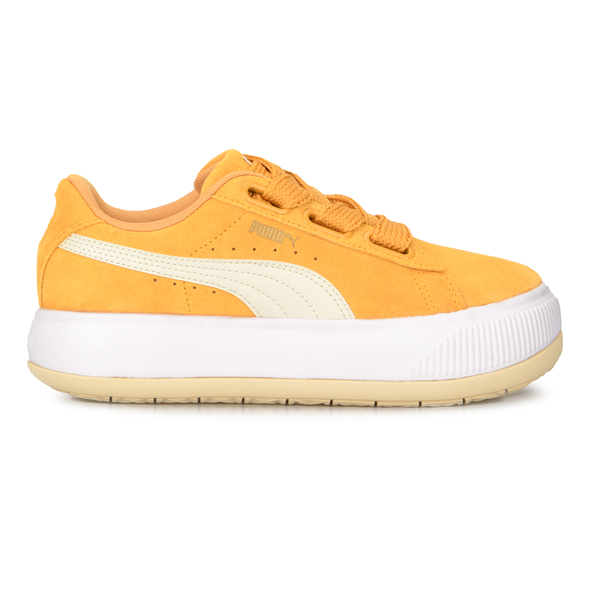 Zapatos puma con lazo amarillo top