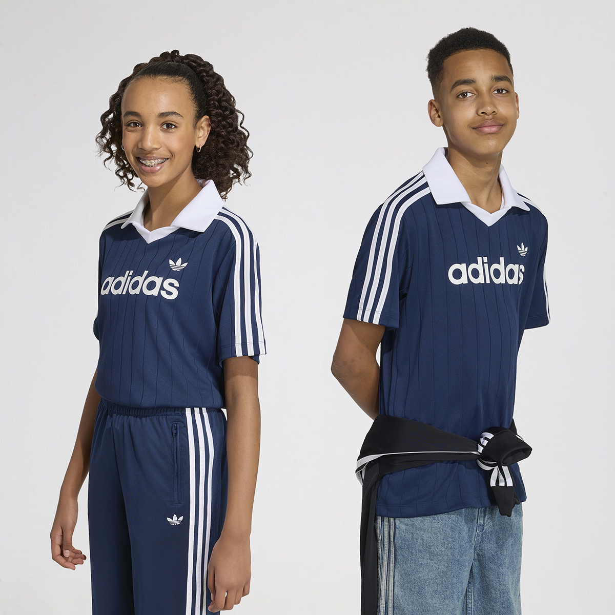 Remera adidas Pinstripe Holgada Infantil,  image number null