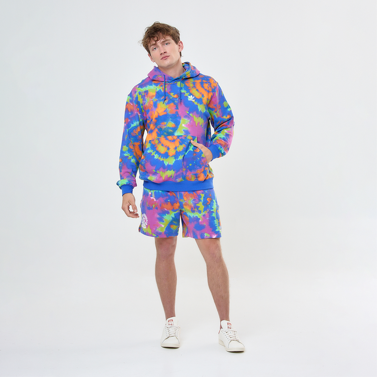 Buzo adidas Tie-Dyed Allover Print Hombre,  image number null