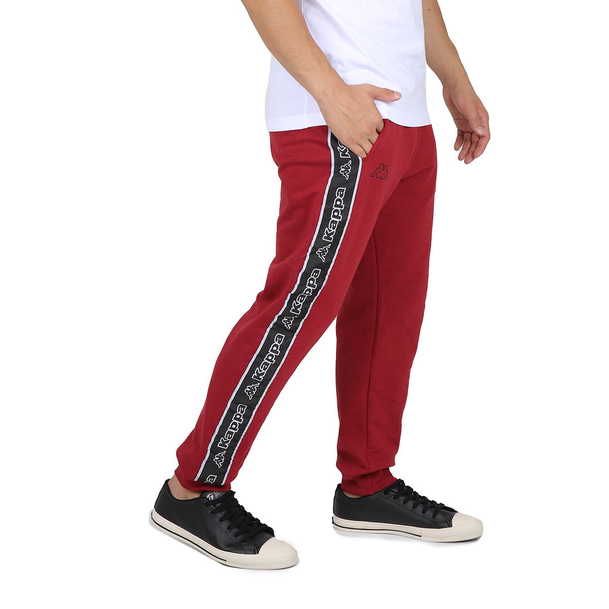 Pantalón Kappa Logo Tape Shara Hombre,  image number null