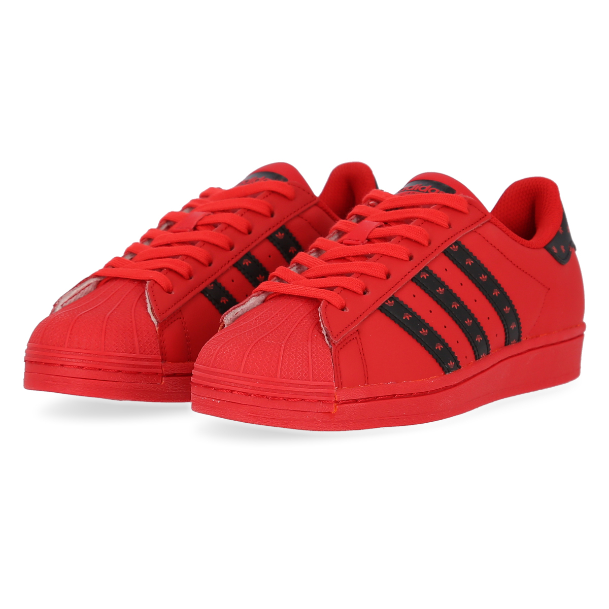 Adidas superstar sales hombre rojas