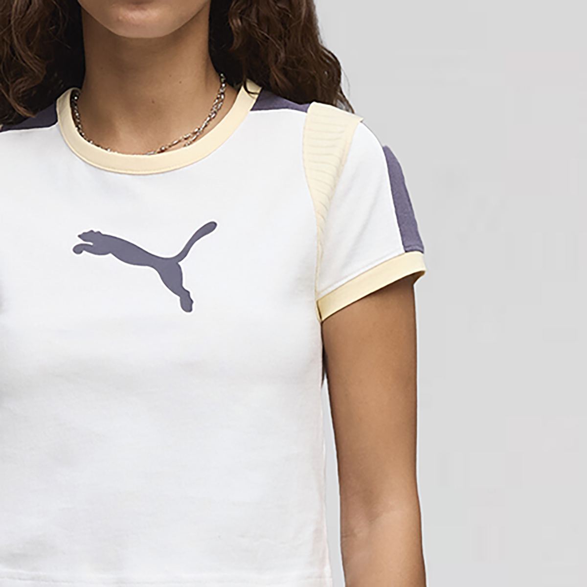Remera Puma Estampada tipo Ringer Corta Mujer,  image number null