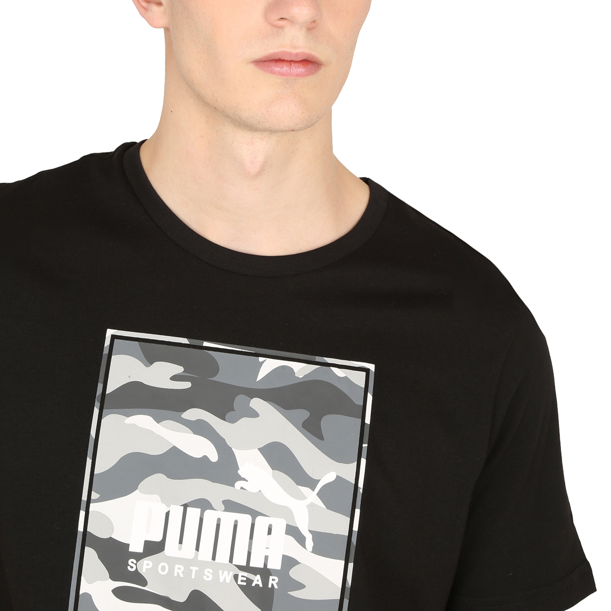 Remera Puma Box Logo Camo,  image number null