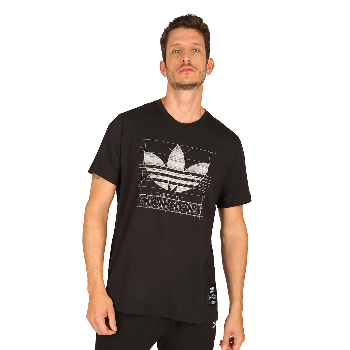 Remera adidas Trefoil Drawing,  image number null