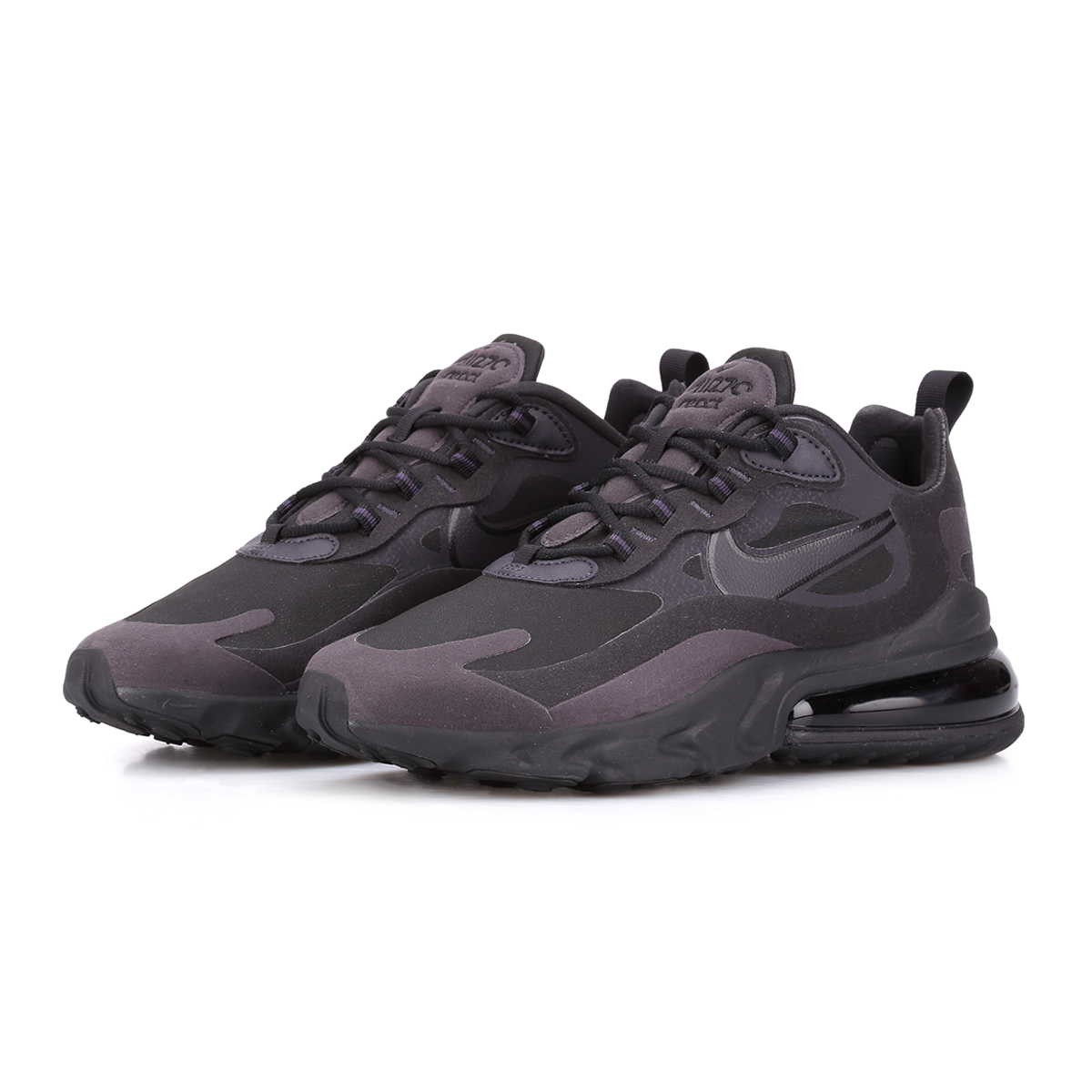 nike air max 270 react black metallic silver