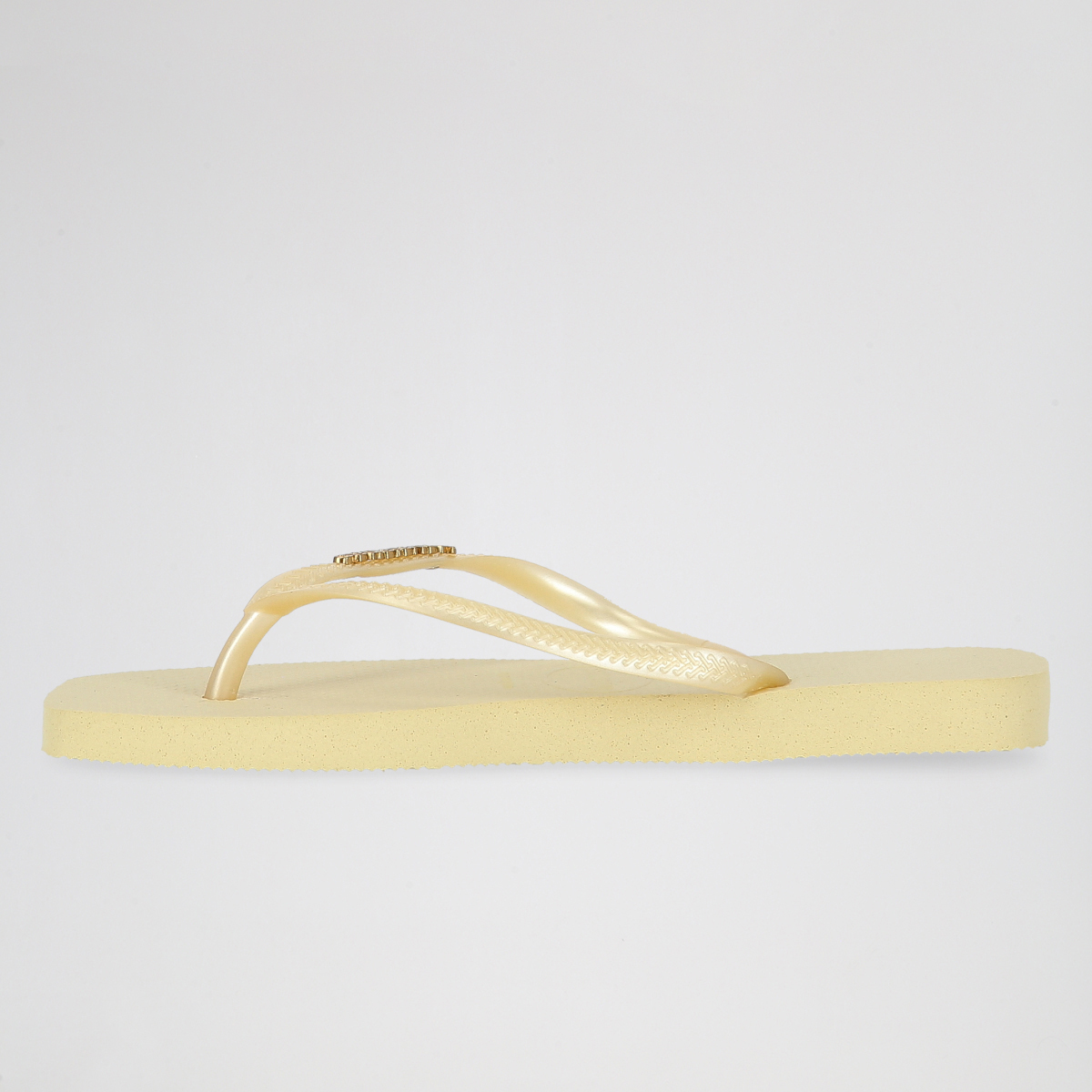Ojotas Havaianas Slim Square Logo Metallic goma Mujer,  image number null