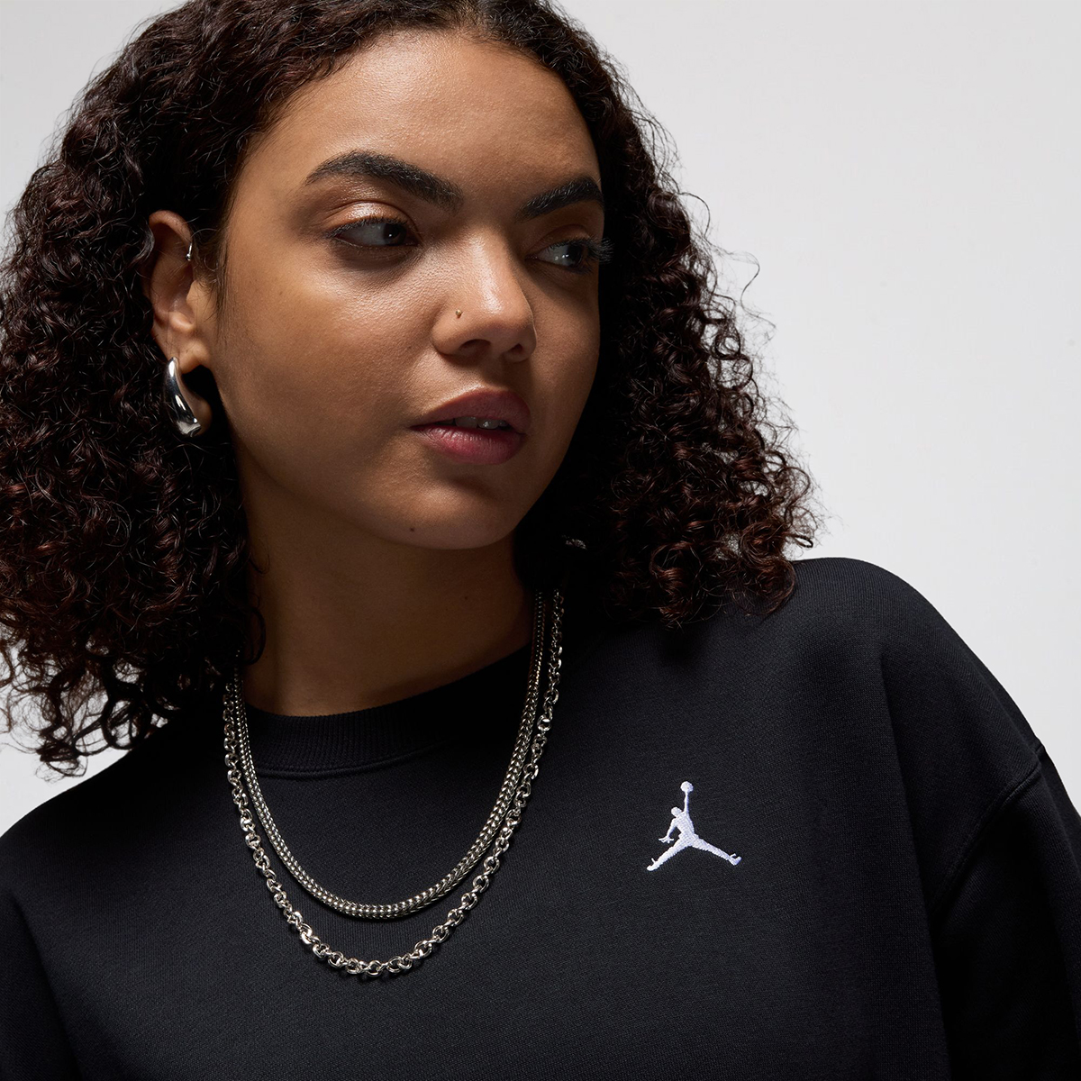 Buzo Jordan Brooklyn Fleece French Terry Mujer,  image number null