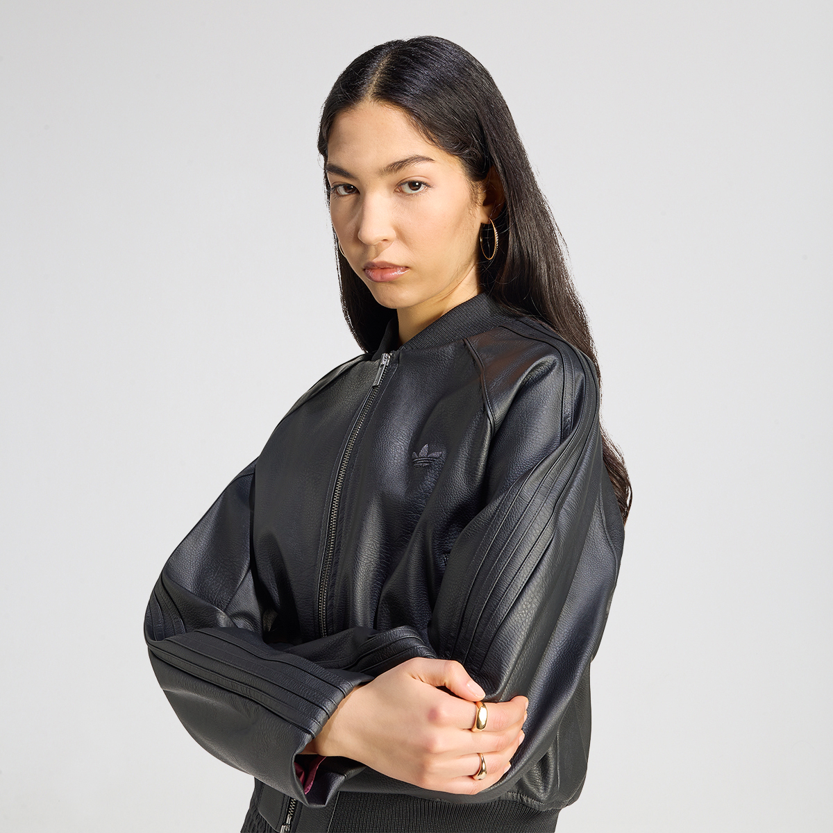Campera adidas Pleather SST Mujer,  image number null