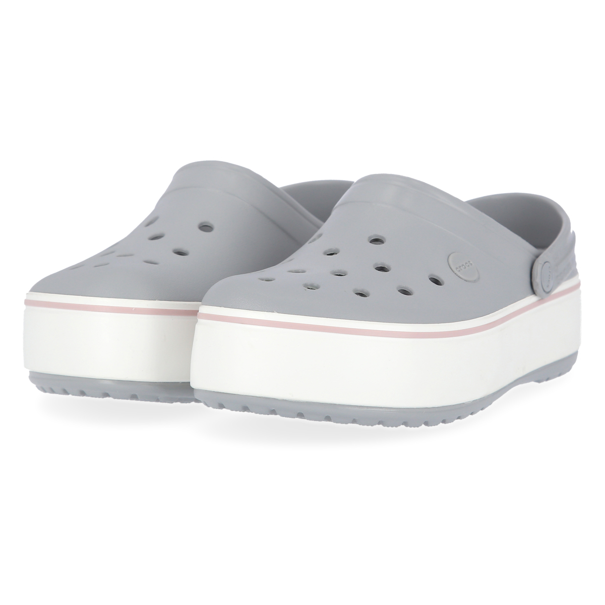 Crocs plataforma gris deals