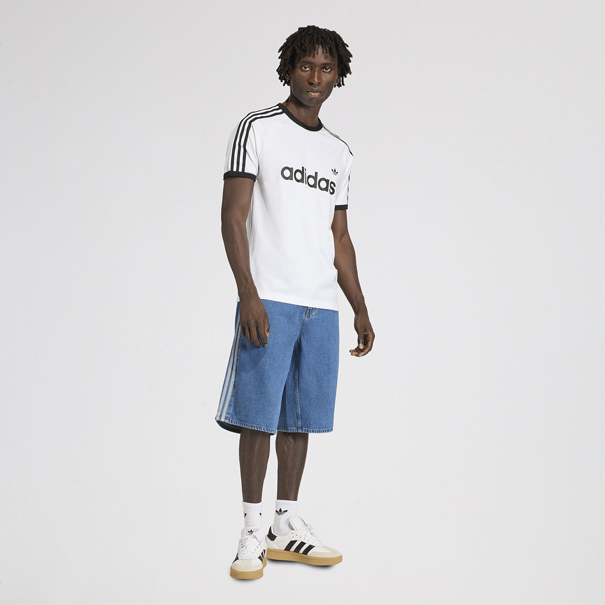 Short adidas Firebird Adicolor Denim Hombre,  image number null