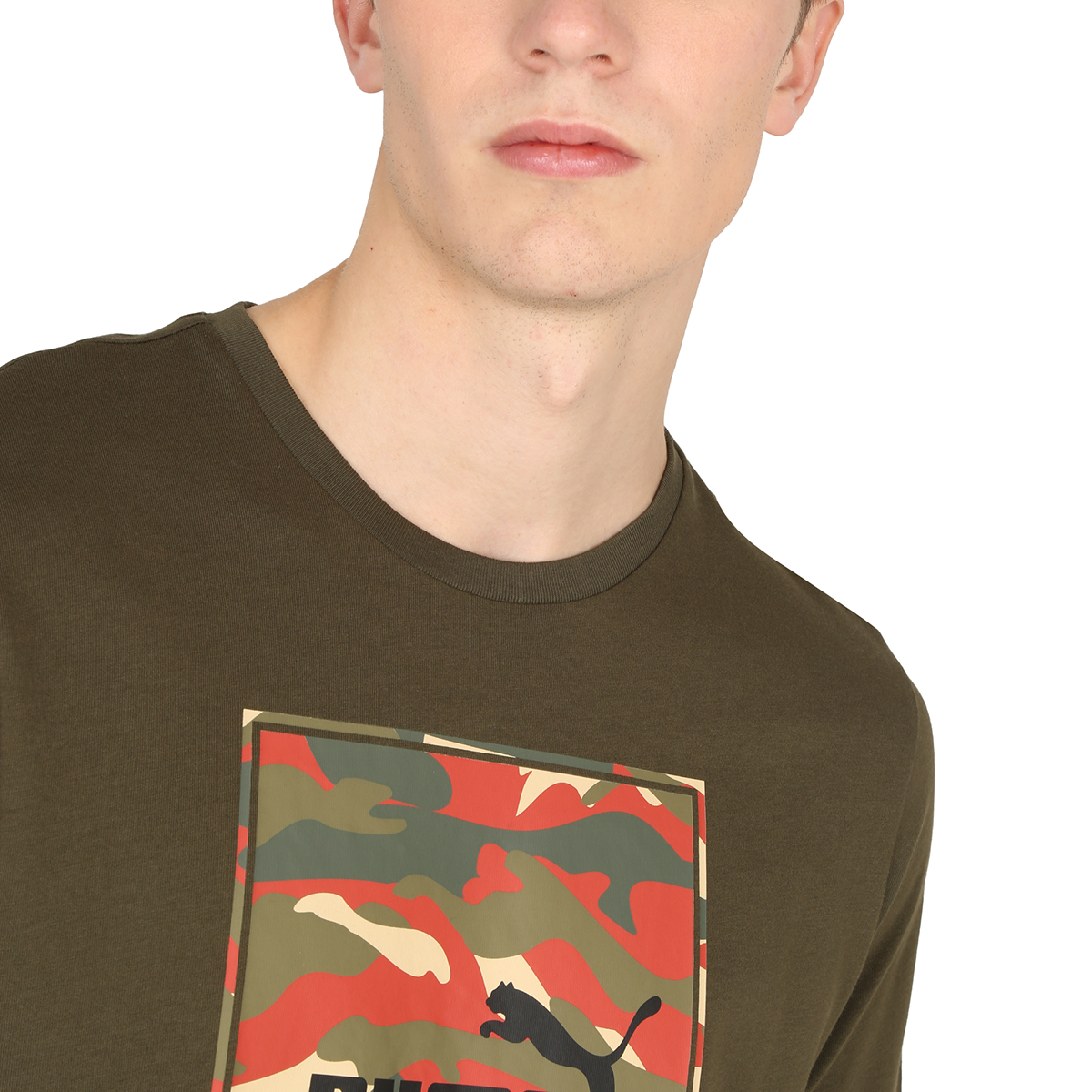 Remera Puma Box Logo Camo,  image number null