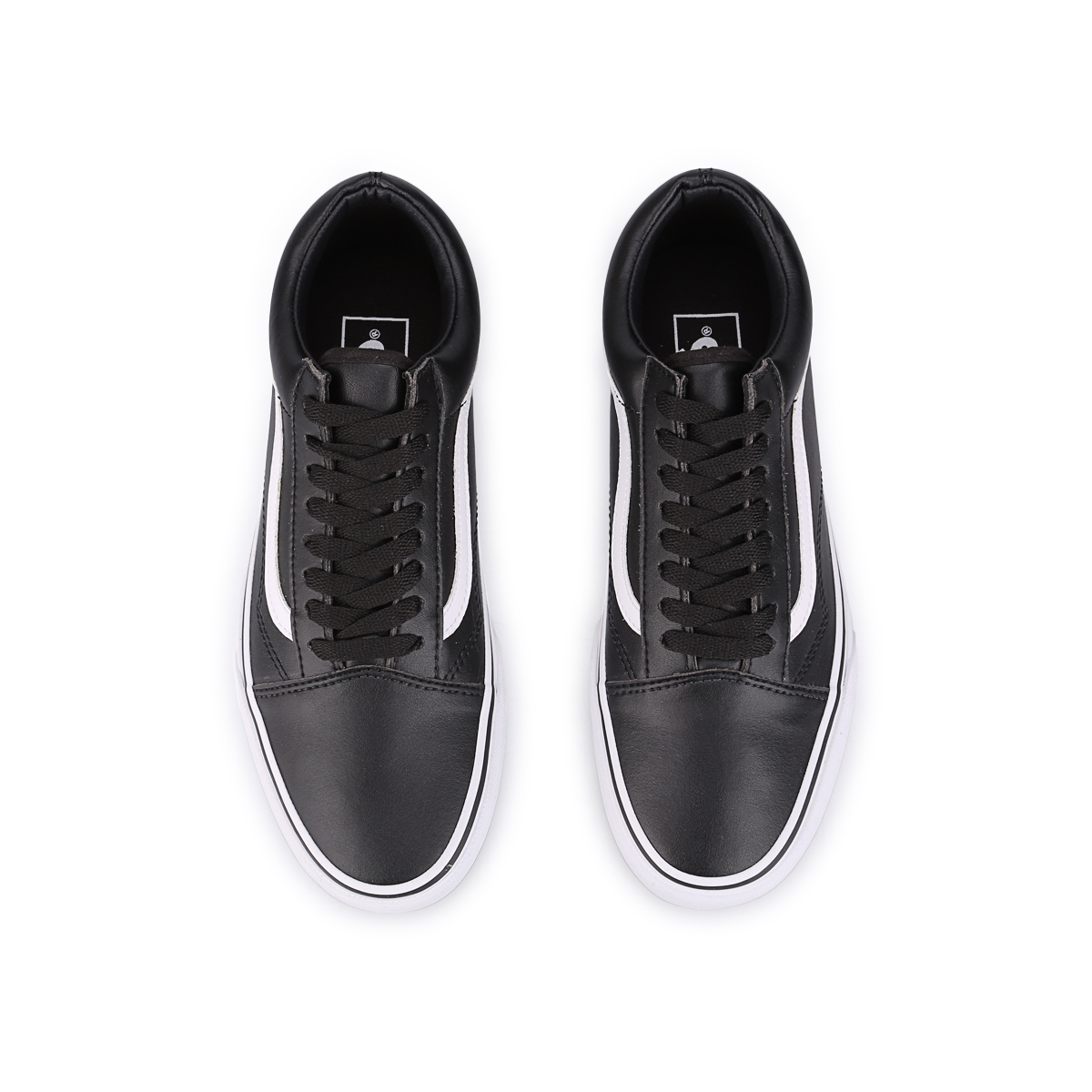 Vans old skool cuero negro on sale