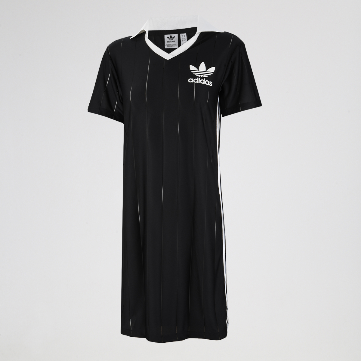 Vestido adidas 3 Tiras Pinstripe Dress Mujer,  image number null