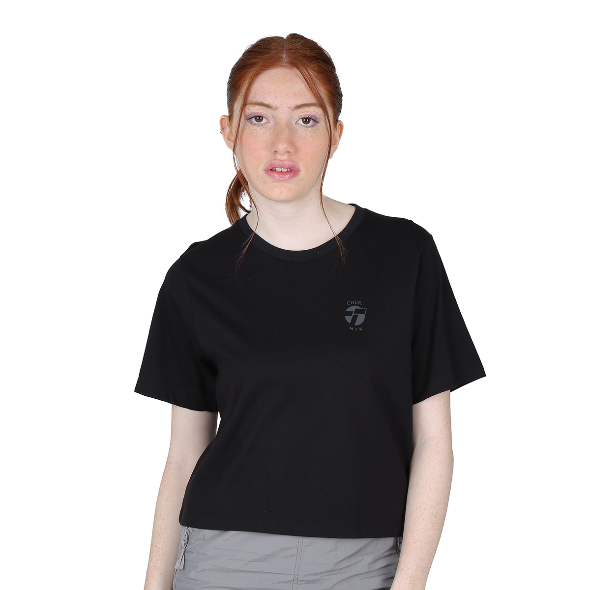 Remera Topper Cropped Basics Mujer,  image number null