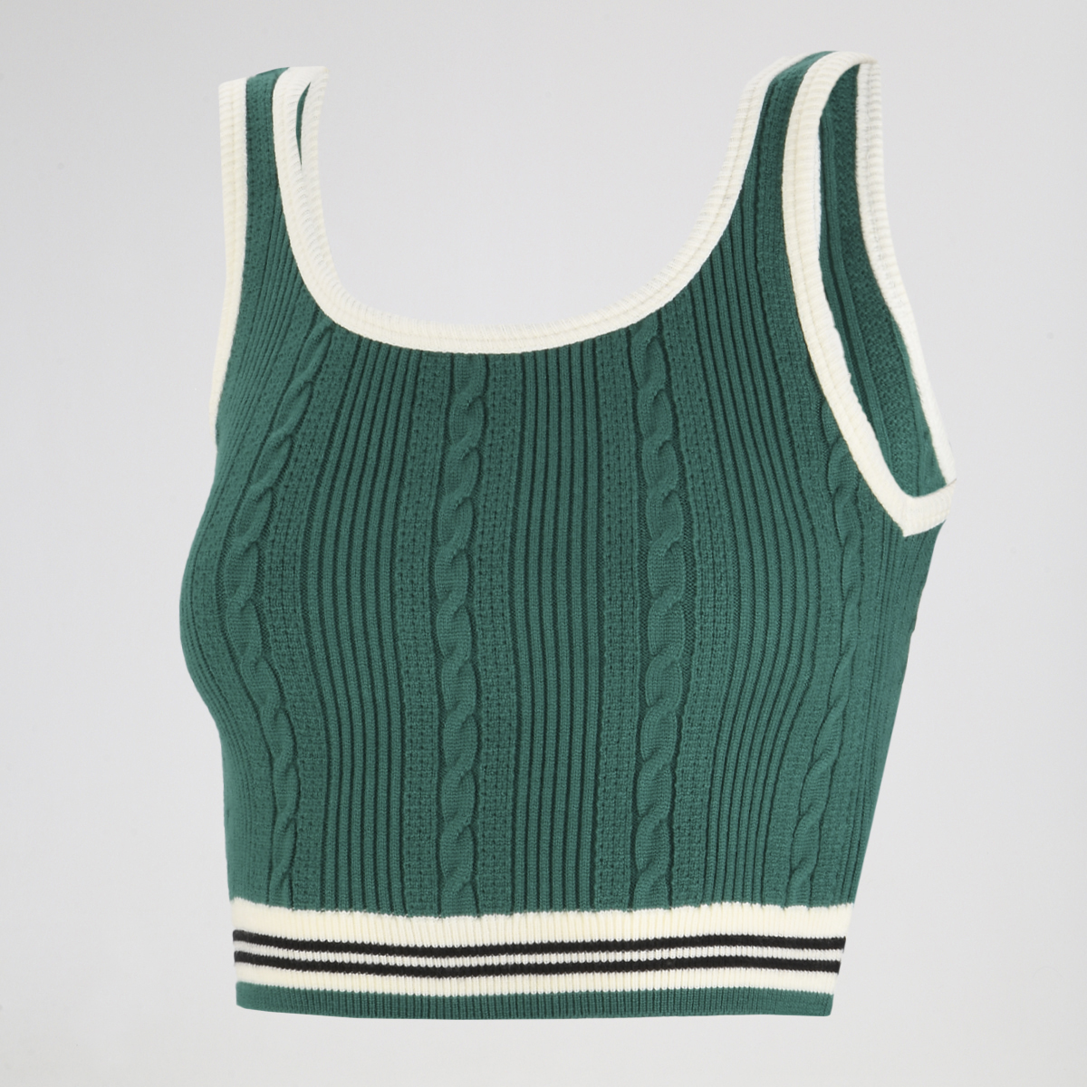 Top Fila Uc Slim Knit Stripe Mujer,  image number null