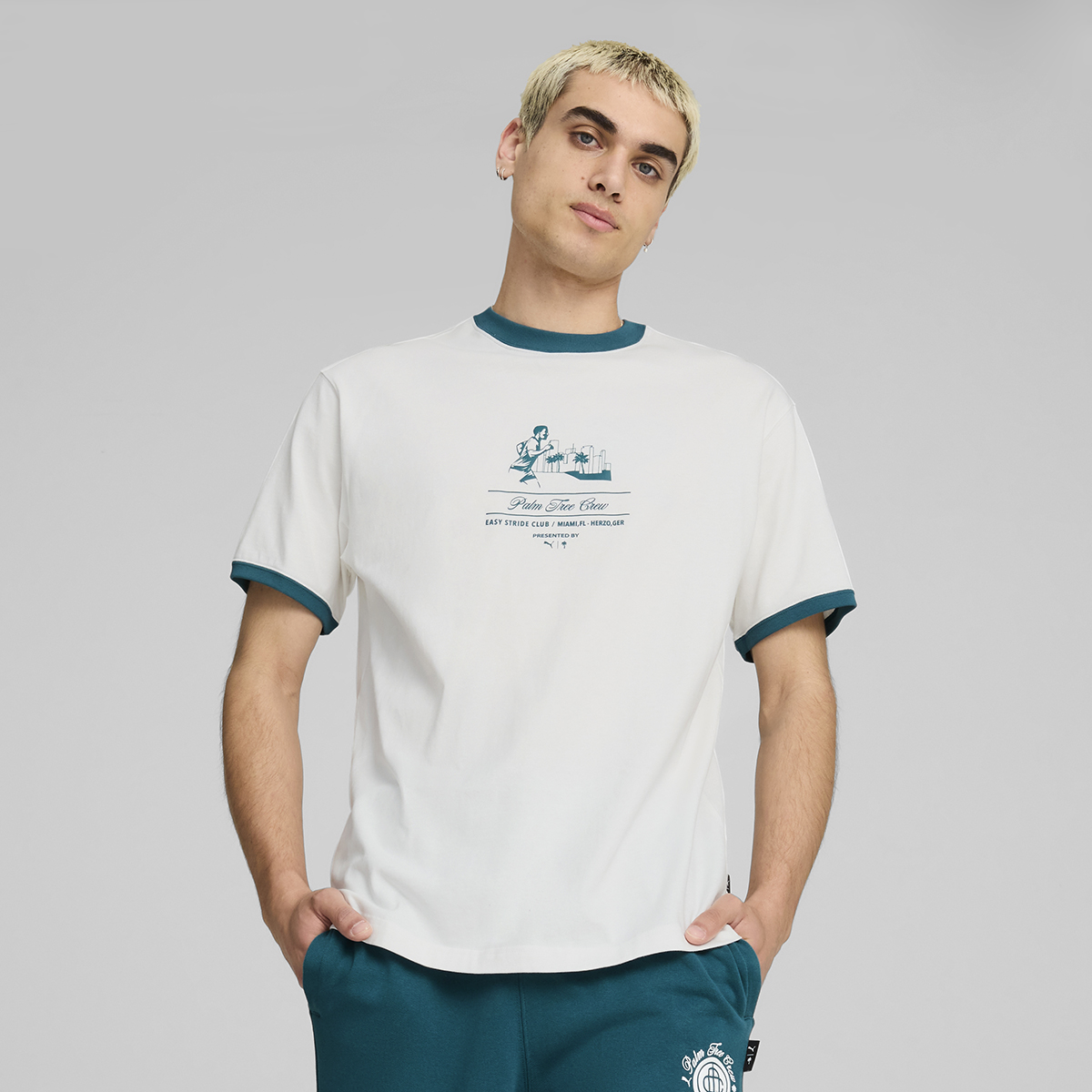 Remera Puma X PALM TREE CREW Ringer Hombre,  image number null